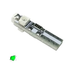 Λάμπα Led T5 3 Led 12volt 0.6watt Canbus Πράσινη 1 Τεμάχιο Λάμπα Led T5 3 Led 12volt 0.6watt Canbus Πράσινη 1 Τεμάχιο