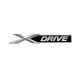 Αυτοκόλλητο Σήμα Μεταλλικό Για BMW XDRIVE Χρώμιο / Μαύρο 9,4cm x 1,5cm 1 Τεμάχιο