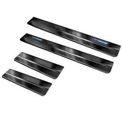 Διακοσμητικά Εσωτερικά Μασπιέ Πόρτας Για Toyota Rav4 16-18 / Toyota C-ΗR 2016+ Ηybrid Μαύρα Αυτοκόλλητα 4 Τεμάχια 2/23008