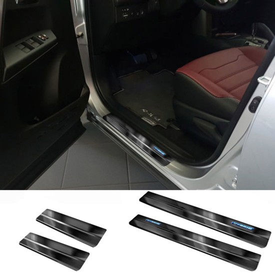 Διακοσμητικά Εσωτερικά Μασπιέ Πόρτας Για Toyota Rav4 16-18 / Toyota C-ΗR 2016+ Ηybrid Μαύρα Αυτοκόλλητα 4 Τεμάχια 2/23008