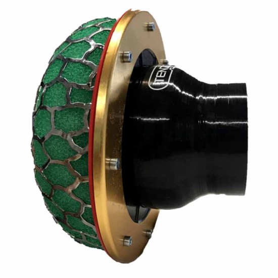 Κολάρο Σιλικόνης Tenzo-R Με Ruducer Από Φ102mm Σε Φ76mm Μαύρο-Κόκκινο