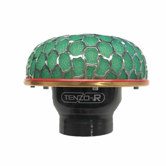 Κολάρο Σιλικόνης Tenzo-R Με Ruducer Από Φ102mm Σε Φ76mm Μαύρο-Κόκκινο