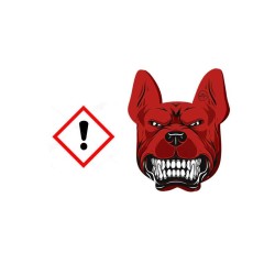 Αρωματικό Αυτοκινήτου Κρεμαστό Angry Dogs Pitbull Aroma Με Άρωμα Black