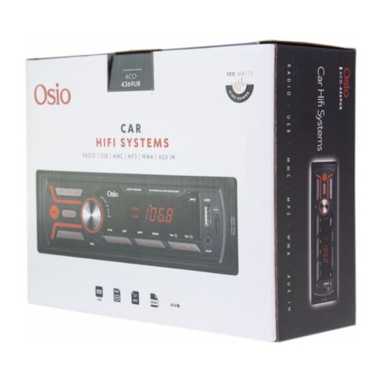 Radio Usb / SD / Aux-in Osio ACO-4369UR