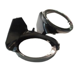 Καπάκια Προβολέα Εμπρός Πλαινά Για Bmw 3 E46 M3 & M-Tech 98-05 Μαύρα Αριστερό & Δεξί 2 Τεμάχια