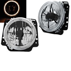 Μπροστινά Φανάρια Set Για Vw Golf 2 83-92 Angel Eyes Με Σταυρό Χρωμίου H4 Manual Depo Μπροστινά Φανάρια Set Για Vw Golf 2 83-92 Angel Eyes Με Σταυρό Χρωμίου H4 Manual Depo