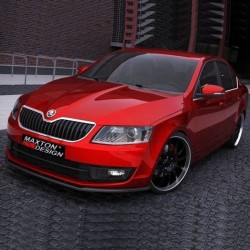 Μπροστινό Spoiler Για Skoda Octavia 3 (5E) 13-20 Glossy Black Maxton Design 1 Τεμάχιο Μπροστινό Spoiler Για Skoda Octavia 3 (5E) 13-20 Glossy Black Maxton Design 1 Τεμάχιο