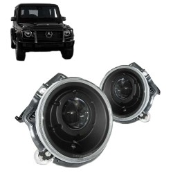 Μπροστινά Φανάρια Set Για Mercedes-Benz G-Class 92-06 W460 W461 W463 Projectors Μαύρα H7 Depo Μπροστινά Φανάρια Set Για Mercedes-Benz G-Class 92-06 W460 W461 W463 Projectors Μαύρα H7 Depo