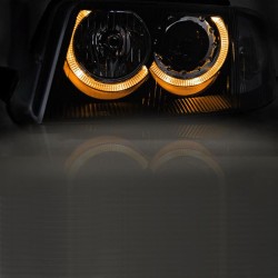 Μπροστινά Φανάρια Set Για Vw Passat 3BG 00-05 Angel Eyes Χρωμίου H7/H7 Depo Μπροστινά Φανάρια Set Για Vw Passat 3BG 00-05 Angel Eyes Χρωμίου H7/H7 Depo