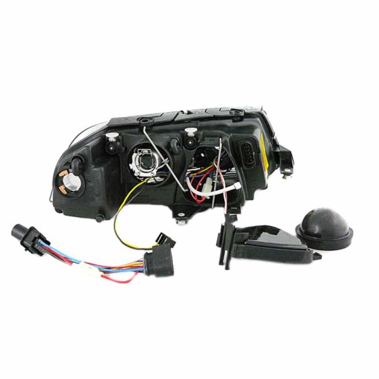 Μπροστινά Φανάρια Set Για Vw Passat 3BG 00-05 Angel Eyes Χρωμίου H7/H7 Depo