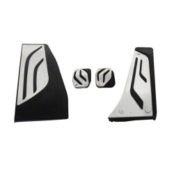 Πεντάλ Αλουμινίου Κουμπωτά Και Footrest Για Bmw F20 11+ , F22 14+ , F30 11+ ,F32 13+ Μη Αυτόματο Σετ 4 Τεμάχια KPBM02