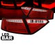 Πισινά Φανάρια Set Για Audi A5 8T 07-11 Led Bar Κόκκινο/Crystal Sonar