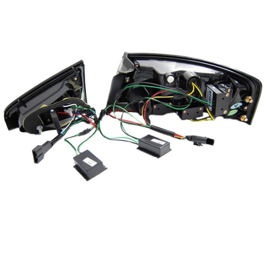 Πισινά Φανάρια Set Για Audi A5 8T 07-11 Led Bar Κόκκινο/Crystal Sonar