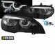 Μπροστινά Φανάρια Set Για Bmw X5 E70 07-10 3D LED Angel Eyes Μαύρα Xenon D1S Με Μοτέρ Sonar