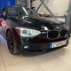 Μπροστινά Φανάρια Set Για Bmw 1 F20 / F21 11-14 LED Angel Eyes Μαύρα H7 Με Μοτέρ Depo