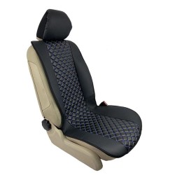 Πλατοκαθίσματα Μπροστινά Δερματίνη Royal Μαύρο Με Μπλε Ραφή 2 Τεμάχια Πλατοκαθίσματα Μπροστινά Δερματίνη Royal Μαύρο Με Μπλε Ραφή 2 Τεμάχια