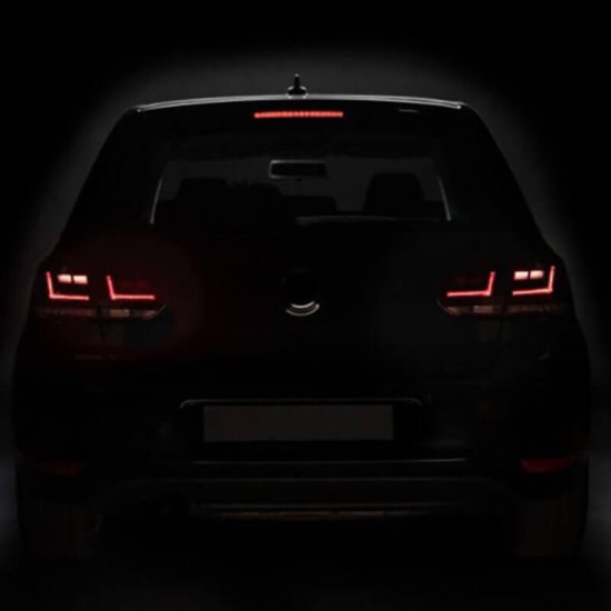 Πισινά Φανάρια Set Για Vw Golf VI (6) 08-12 LEDriving® Dynamic Full Led Bar Κόκκινο/Crystal Osram