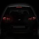 Πισινά Φανάρια Set Για Vw Golf VI (6) 08-12 LEDriving® Dynamic Full Led Bar Κόκκινο/Crystal Osram