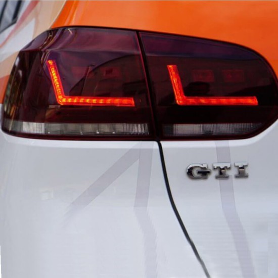 Πισινά Φανάρια Set Για Vw Golf VI (6) 08-12 LEDriving® Dynamic Full Led Bar Κόκκινο/Crystal Osram