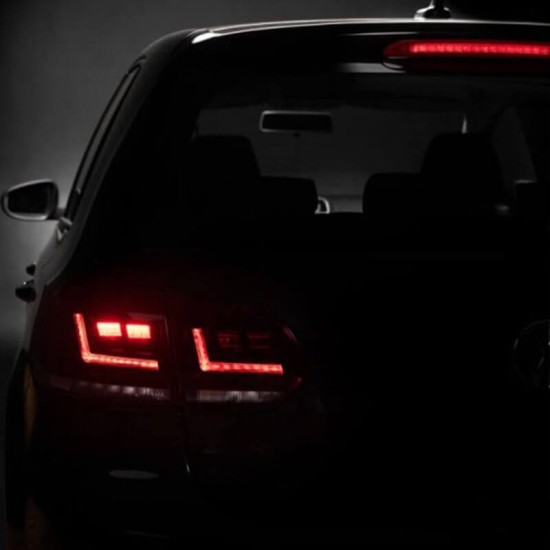Πισινά Φανάρια Set Για Vw Golf VI (6) 08-12 LEDriving® Dynamic Full Led Bar Κόκκινο/Crystal Osram
