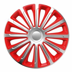 Τάσια Τροχών Αυτοκινήτου 14" Trend 101379 Ασημί & Κόκκινο CBX 4 Τεμάχια