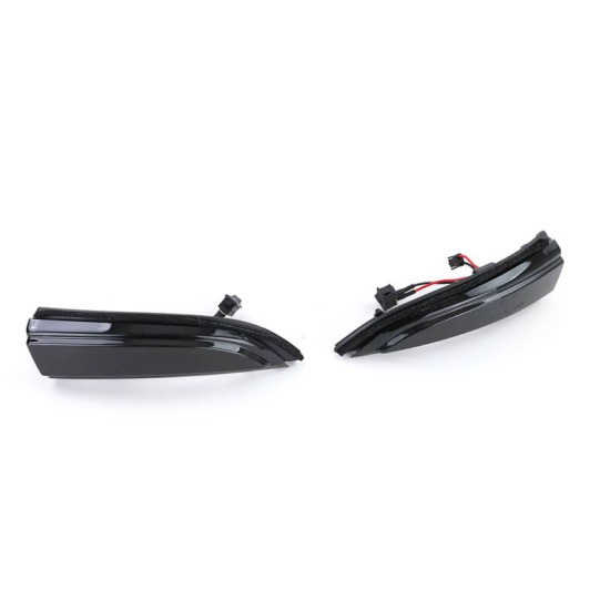 Φλας Καθρέπτη Για Ford Fiesta 09-17 / B-Max 12-17  Dynamic Led Canbus Μαύρο/Φιμέ 2 Τεμάχια