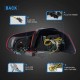 Πισινά Φανάρια Set Για Vw Golf VI (6) 08-12 Full Led Dynamic GTI R20 Look Σκούρο Κόκκινο/Λευκό VLand