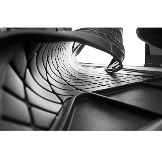 Πατάκι Πορτ-Παγκάζ 3D Σκαφάκι Για Mercedes-Benz S-Class W220 98-05 Μαύρο Frogum TM403970