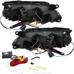 Μπροστινά Φανάρια Set Για Vw Tiguan mk1 07-11 TRU DRL Μαύρα H7/H1 Με Μοτέρ Sonar Μπροστινά Φανάρια Set Για Vw Tiguan mk1 07-11 TRU DRL Μαύρα H7/H1 Με Μοτέρ Sonar