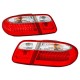 Πισινά Φανάρια Set Για Mercedes-Benz E-Class W210 95-02 Led Κόκκινο/Crystal Eagle Eyes