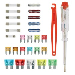 Ασφάλειες Αυτοκινήτου Με Δοκιμαστικό Κατσαβίδι Multi Fuse Set 28 Τεμαχίων Car+ Ασφάλειες Αυτοκινήτου Με Δοκιμαστικό Κατσαβίδι Multi Fuse Set 28 Τεμαχίων Car+