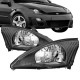 Μπροστινά Φανάρια Set Για Ford Focus 98-02 Μαύρα H4 Depo