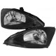 Μπροστινά Φανάρια Set Για Ford Focus 98-02 Μαύρα H4 Depo