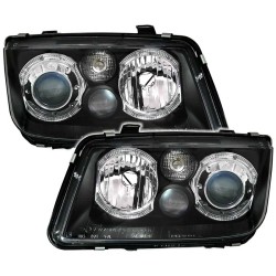 Μπροστινά Φανάρια Set Για Vw Bora 98-05 Angel Eyes Μαύρα H7/H7/H3 Depo Μπροστινά Φανάρια Set Για Vw Bora 98-05 Angel Eyes Μαύρα H7/H7/H3 Depo