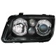 Μπροστινά Φανάρια Set Για Vw Bora 98-05 Angel Eyes Μαύρα H7/H7/H3 Depo
