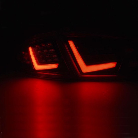 Πισινά Φανάρια Set Για Seat Leon 1P 09-12 Facelift Led Bar Κόκκινο Depo