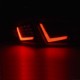 Πισινά Φανάρια Set Για Seat Leon 1P 09-12 Facelift Led Bar Κόκκινο Depo