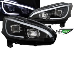 Μπροστινά Φανάρια Set Για Peugeot 208 12-15 DRL Led Tube Μαύρα H11/H1 JunYan Μπροστινά Φανάρια Set Για Peugeot 208 12-15 DRL Led Tube Μαύρα H11/H1 JunYan