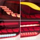 Πισινά Φανάρια Set Για Vw Golf VI (6) 08-12 Full Led Dynamic OLED Κόκκινο/Crystal VLand