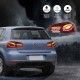 Πισινά Φανάρια Set Για Vw Golf VI (6) 08-12 Full Led Dynamic OLED Κόκκινο/Crystal VLand