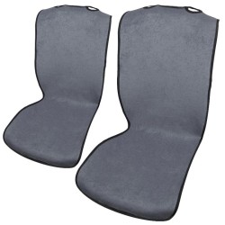 Πλατοκαθίσματα Μπροστινά Πετσέτα Cover Up Γκρι 2 Τεμάχια Πλατοκαθίσματα Μπροστινά Πετσέτα Cover Up Γκρι 2 Τεμάχια