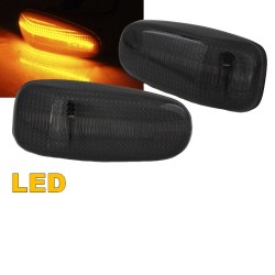 Πλαϊνά Φλας Φτερού Για Mercedes-Benz C W202 96-01 / CLK W208 97-02 / E W124 93-95 / W210 95-03 / SLK R170 96-04 / Vito W638 96-03 / Sprinter W901-W905 95-06 /  VW LT 98-06 Dynamic Led Φιμέ 2 Τεμάχια