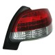 Πισινά Φανάρια Set Για Peugeot 206 98-07 Led Κόκκινα/Crystal Eagle Eyes