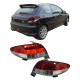 Πισινά Φανάρια Set Για Peugeot 206 98-07 Led Κόκκινα/Crystal Eagle Eyes