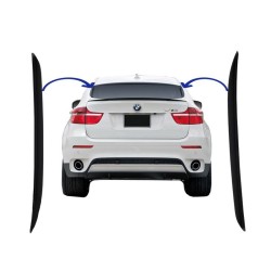 Αεροτομές Πρόσθετα Δεξιά Αριστερά Για Bmw X6 E71 08-15 Performance Design Από Abs Πλαστικό 2 Τεμάχια