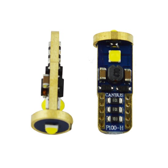 Λάμπες Led Τ10 12volt 3 Led Canbus Auto GS 600567 2 Τεμάχια