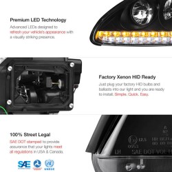 Μπροστινά Φανάρια Set Για Porche Cayenne 02-06 D1S / H7/H1 Xenon Μαύρα Sonar Μπροστινά Φανάρια Set Για Porche Cayenne 02-06 D1S / H7/H1 Xenon Μαύρα Sonar
