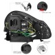 Μπροστινά Φανάρια Set Για Porche Cayenne 02-06 D1S / H7/H1 Xenon Μαύρα Sonar