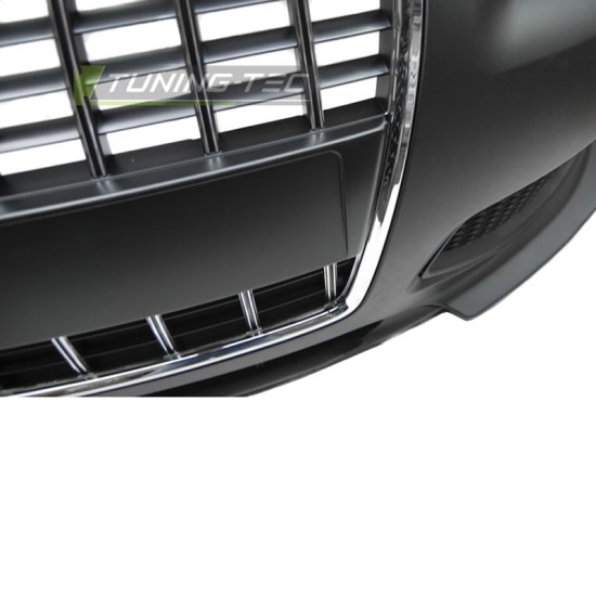 Μπροστινός Προφυλακτήρας Για Audi A3 8P 05-08 RS Look Με Μάσκα Χρωμίου Με Κάθετες Γραμμές & Προβολείς Ομίχλης