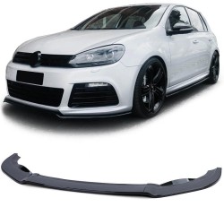 Μπροστινό Spoiler Για VW Golf VI (6) 08-12 R20 Από Abs Πλαστικό Μαύρο Γυαλιστερό 3 Τεμάχια